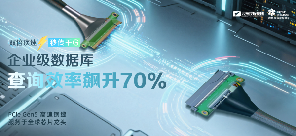 Far East PCIe Gen5 High-Speed Copper Cable: Double...