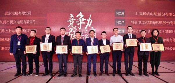 远东电缆摘得第二届中国房地产采购峰会电线电缆行业优秀供应商竞争力十强榜首