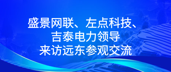 盛景网联、左点科技、吉泰电力领导来访远东参观交流